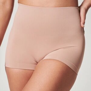 SPANX toasted oatmeal boy shorts